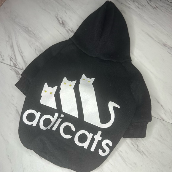 Cat Hoodie - Fleece Lined - Black - Size Medium - Picture 4 of 11